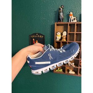 On Running Men's Navy Blue and White Cloudswift Athletic Shoe